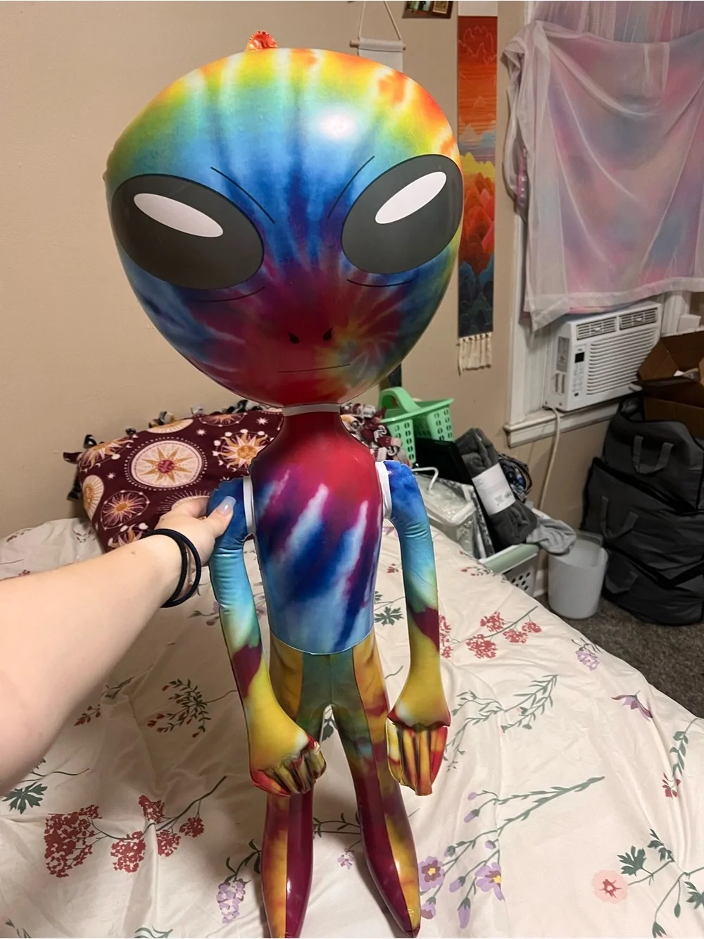 Tie-Dye Alien Plush Toy - Colorful Kids Doll